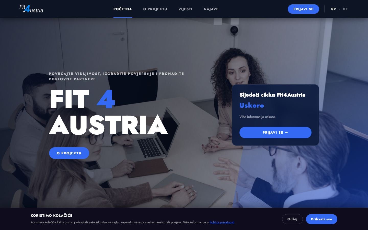 Fit4Austria platform screenshot