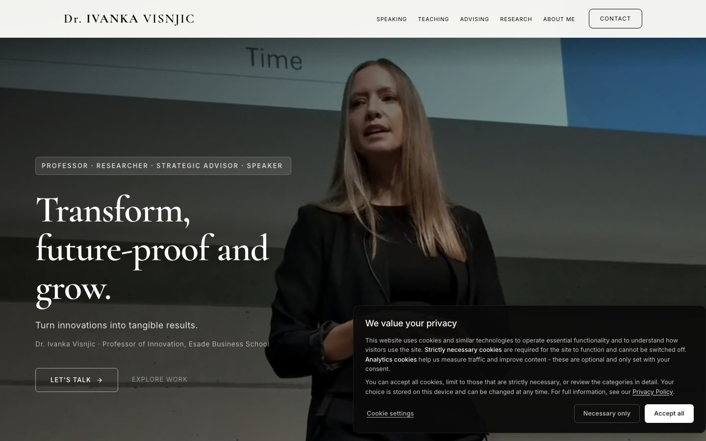 Dr. Ivanka Višnjić site screenshot