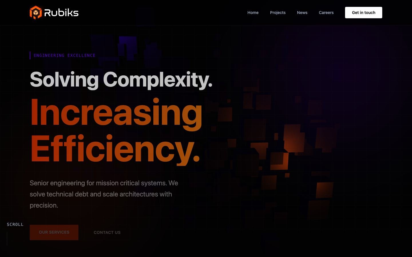 Rubiks Dev site screenshot