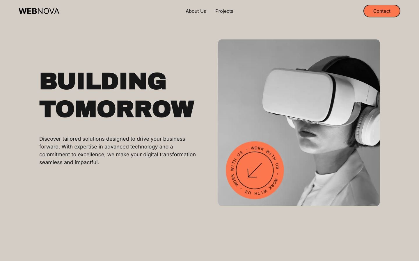WebNova site screenshot